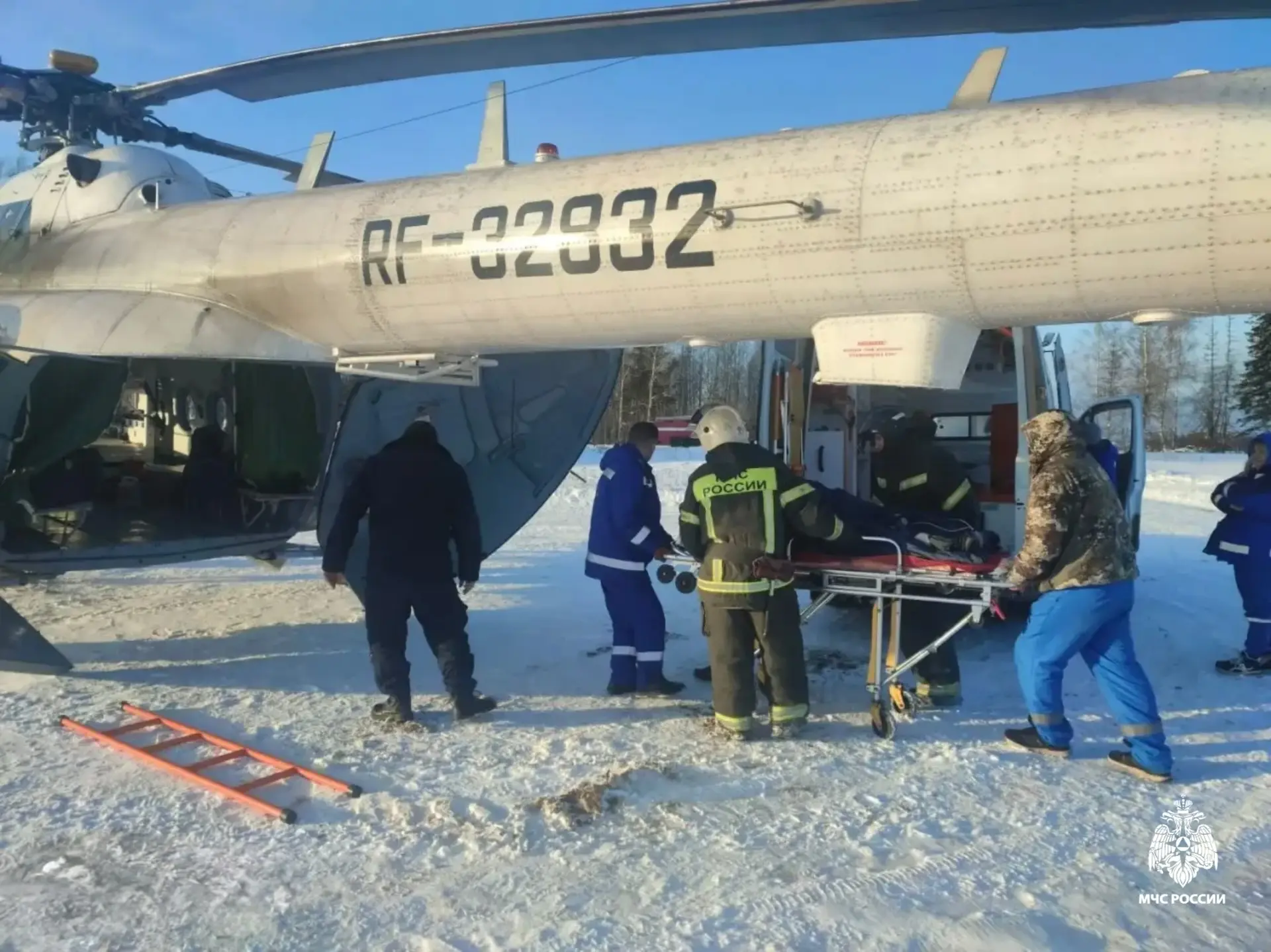 10 февраля вертолет санавиации спасал жизнь пациенту из Тверской области