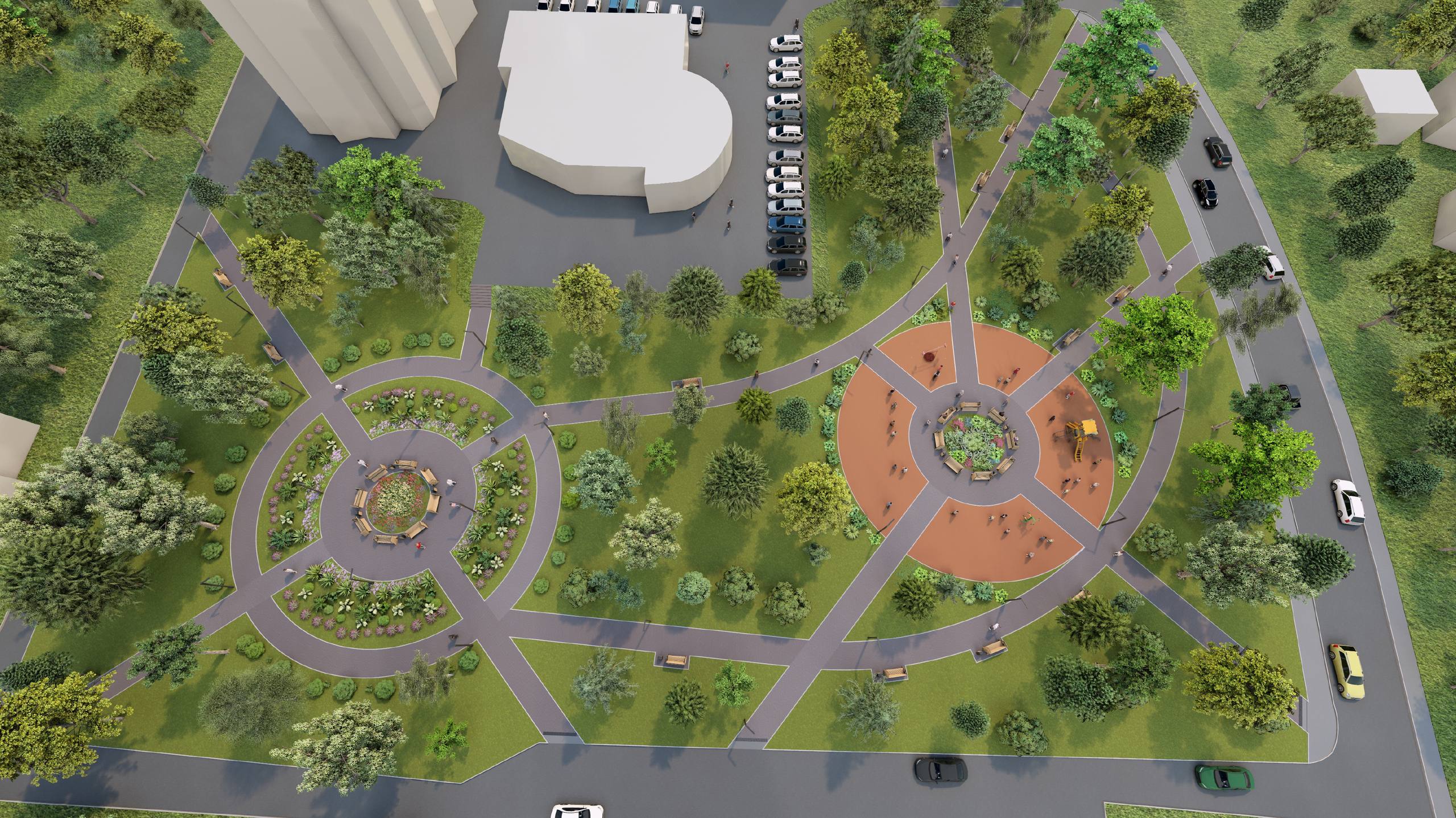 Появились новые снимки будущего сквера в тверском микрорайоне "Юность"