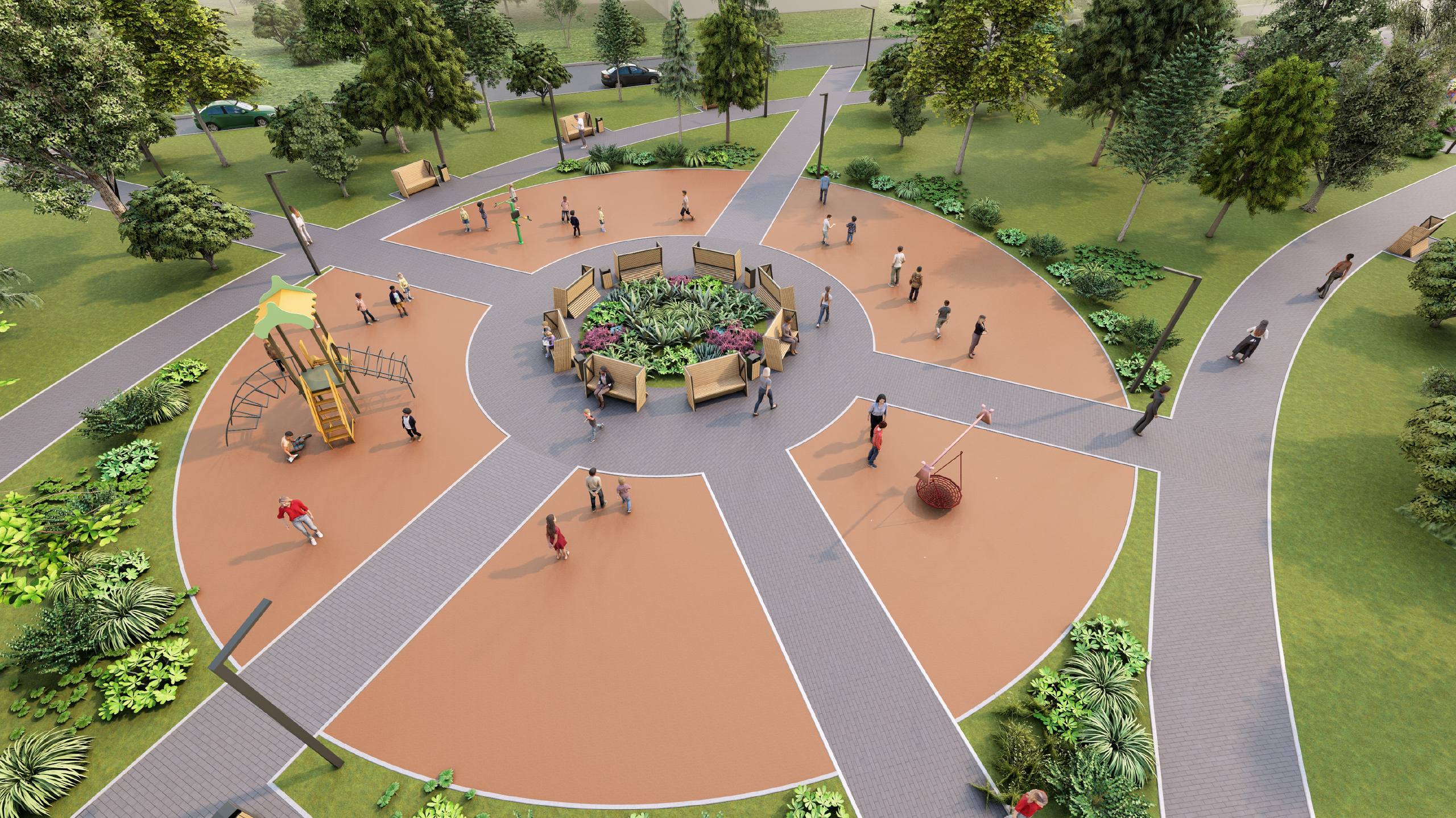 Появились новые снимки будущего сквера в тверском микрорайоне "Юность"