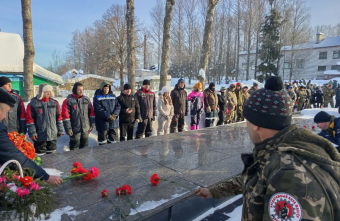 В Оленинском округе в День защитника Отечества прошел традиционный автопробег автопробег