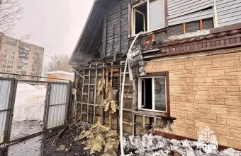 Снег на крыше стал причиной пожара в Тверской области снег