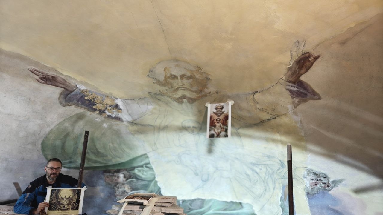 В Тверской области завершаются работы по реставрации уникальной фрески