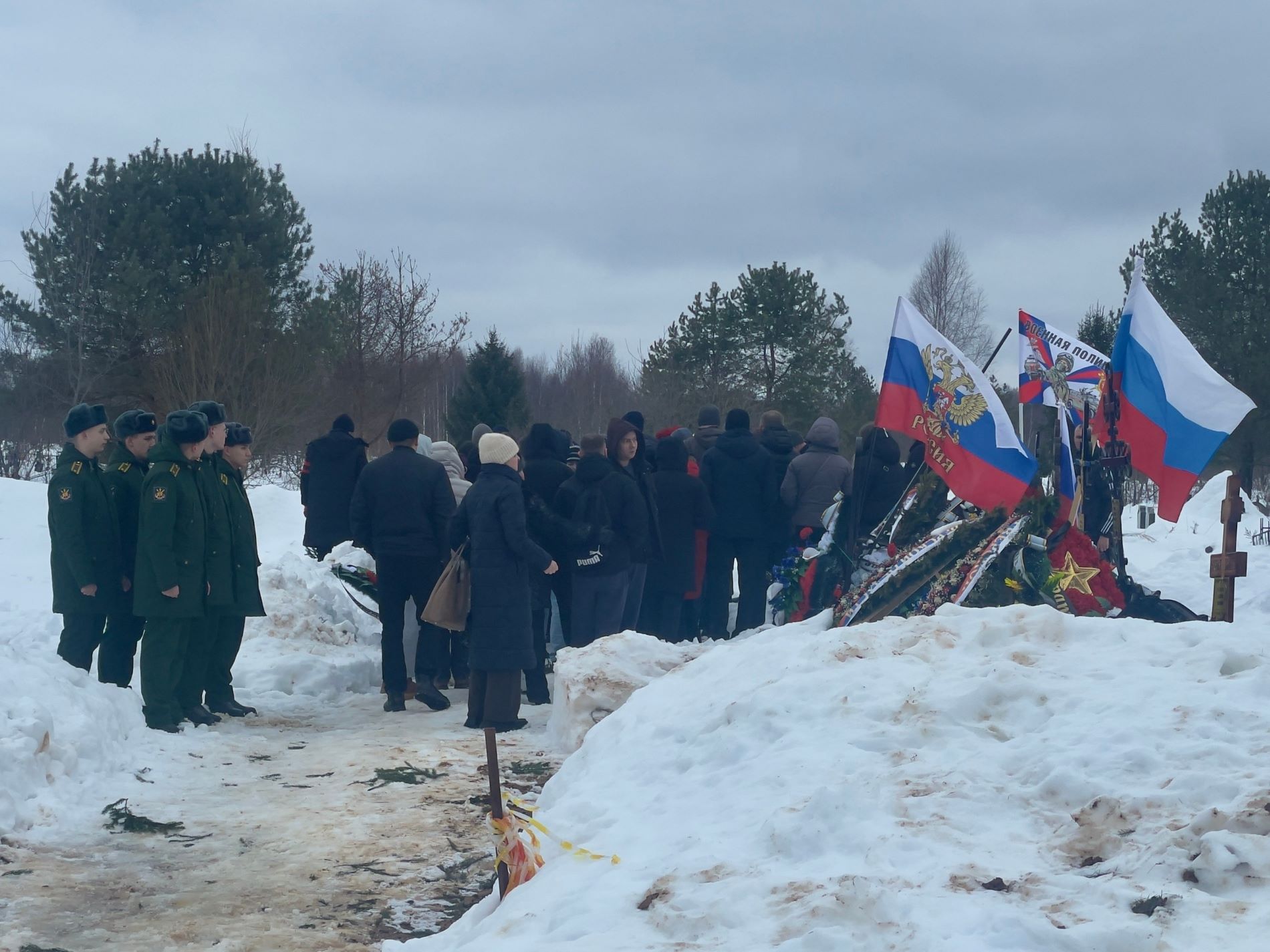 В Тверской области простились с рядовым Романом Кузнецовым