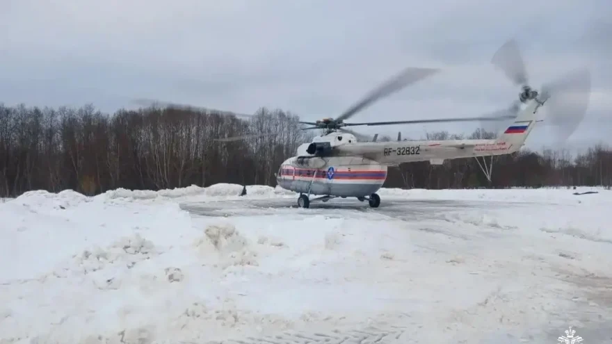 Санитарный вертолет спасал жизнь пациента из Тверской области