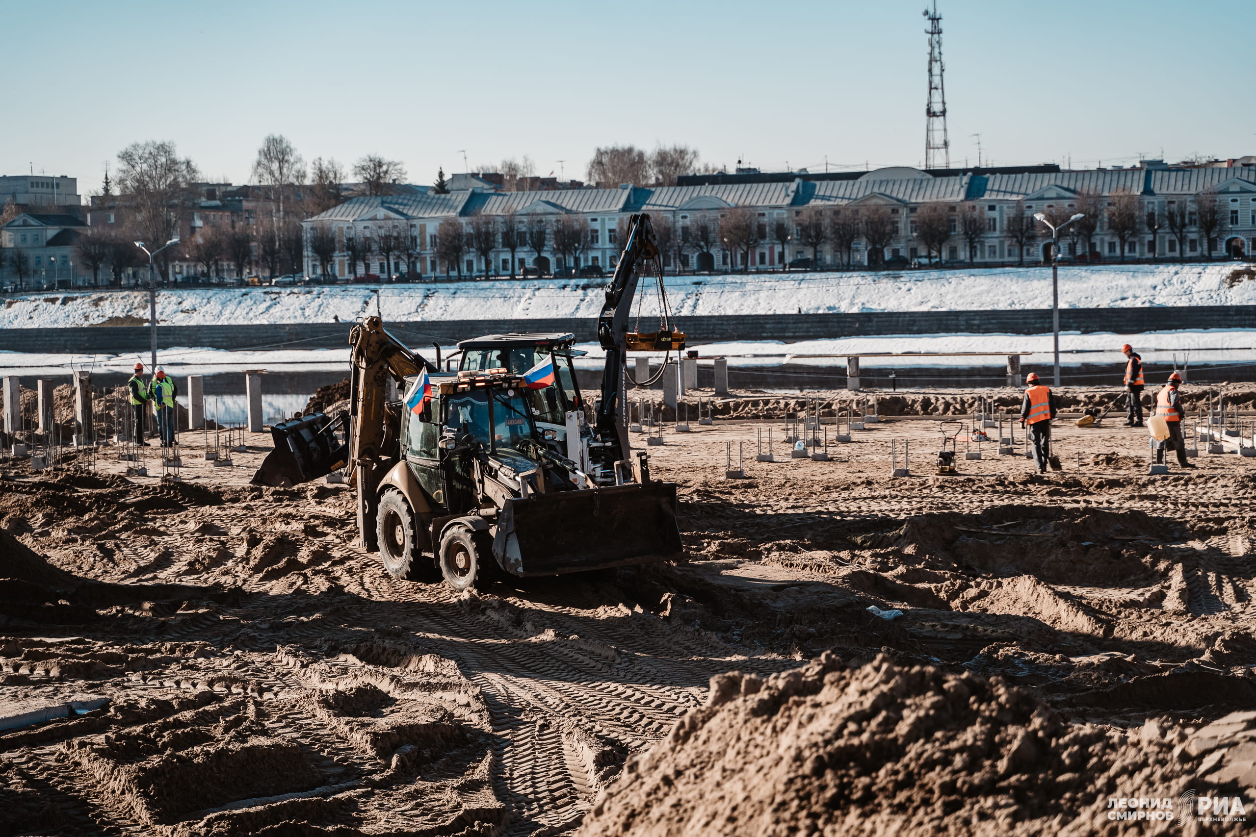 В Твери обустраивают фундамент нового здания Речного вокзала