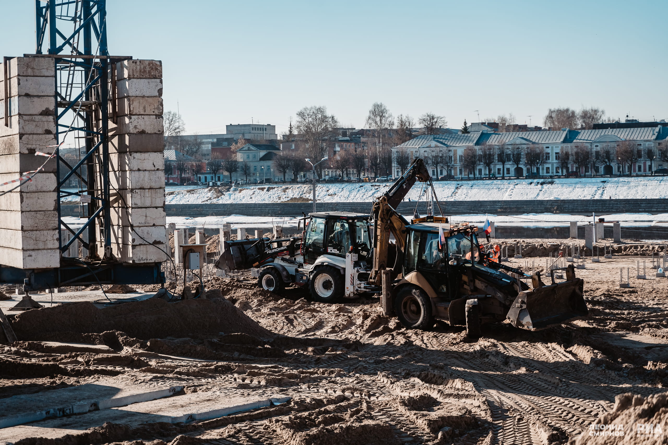 В Твери обустраивают фундамент нового здания Речного вокзала