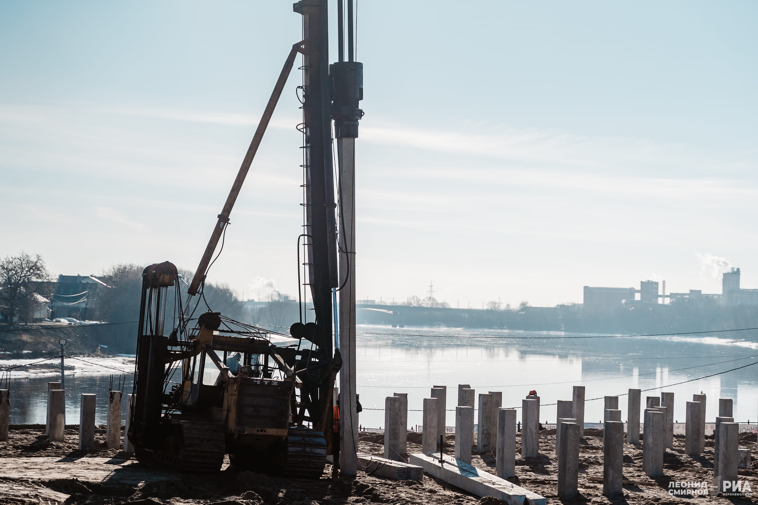 В Твери обустраивают фундамент нового здания Речного вокзала