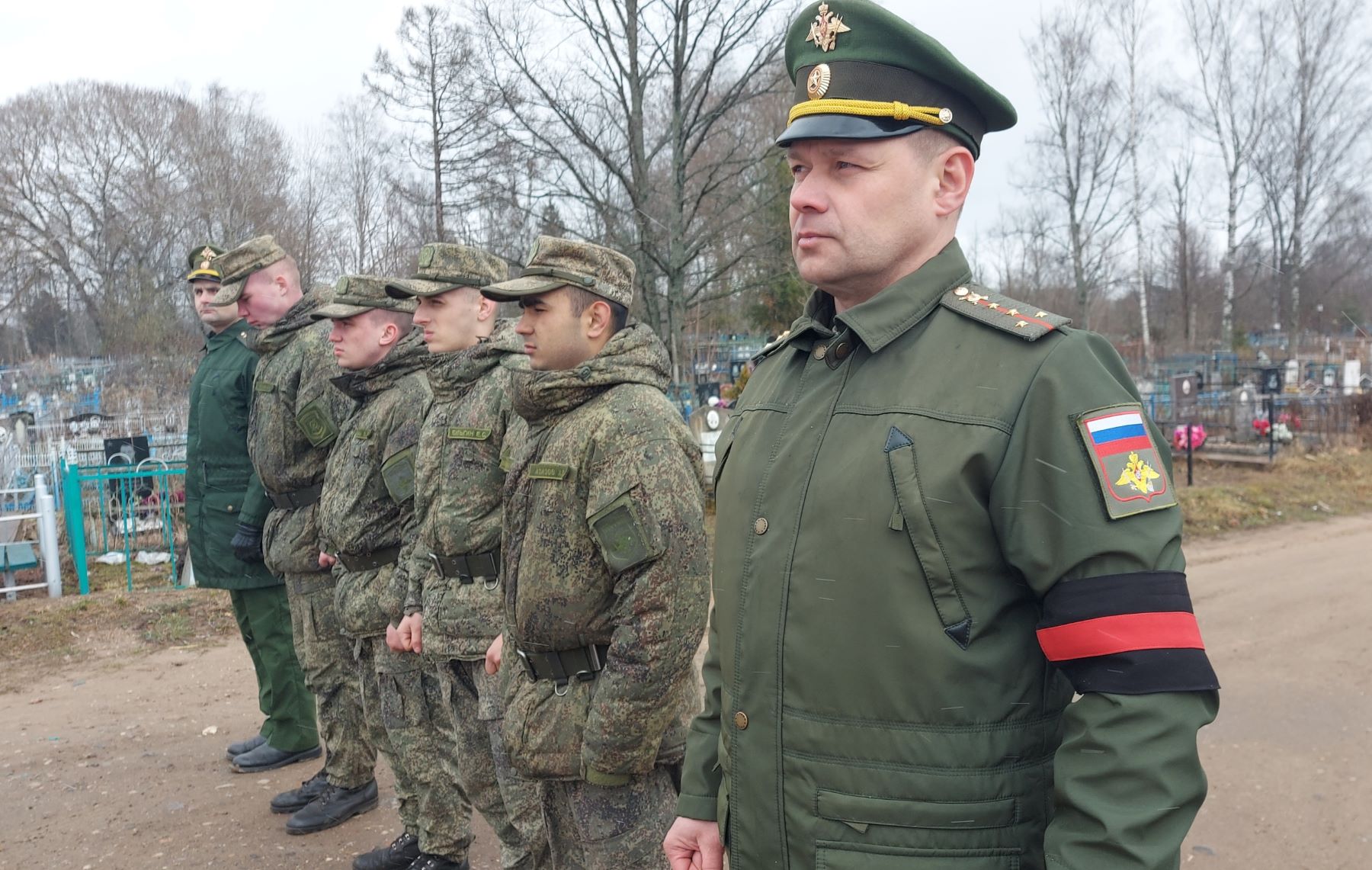 В Тверской области проводили в последний путь стрелка Павла Муратова