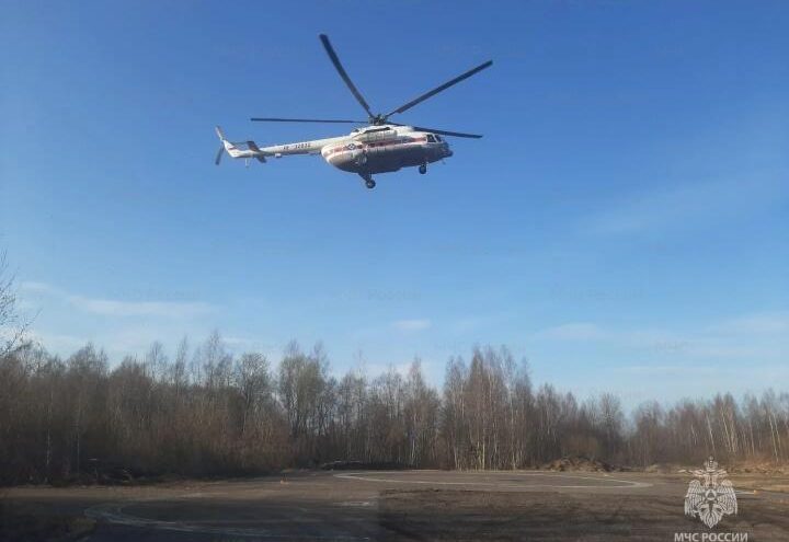 вертолёте