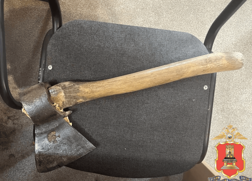 Соседская обида под топором привела в полицию в Тверской области