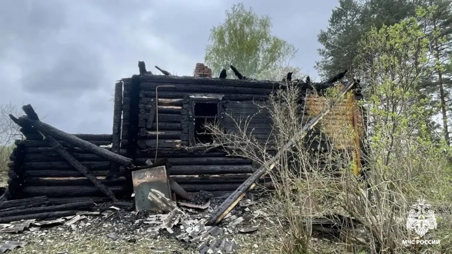 В Тверской области пожар уничтожил дачный дом