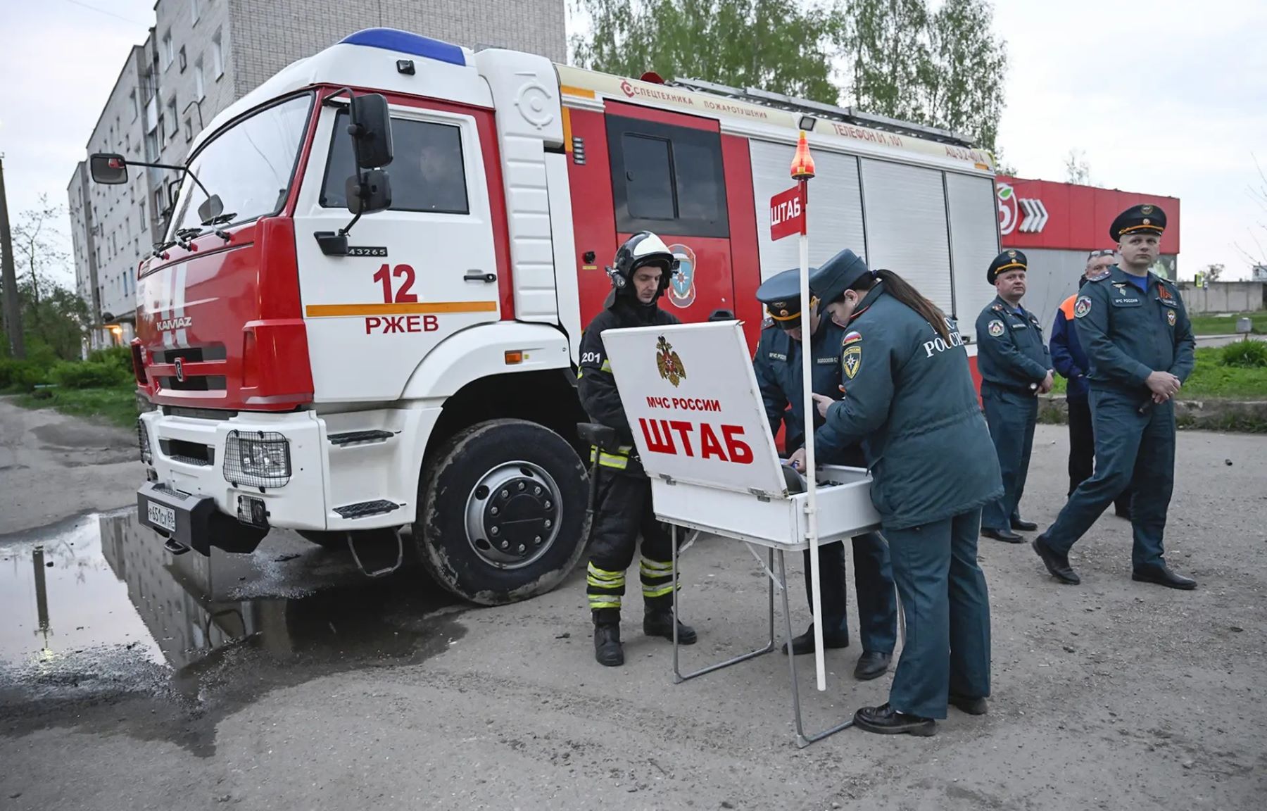 Глава Тверской области Виталий Королев работает в Ржеве, который ночью отразил атаку вражеских БПЛА