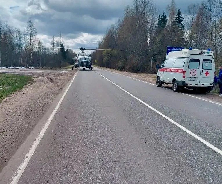 вертолёте