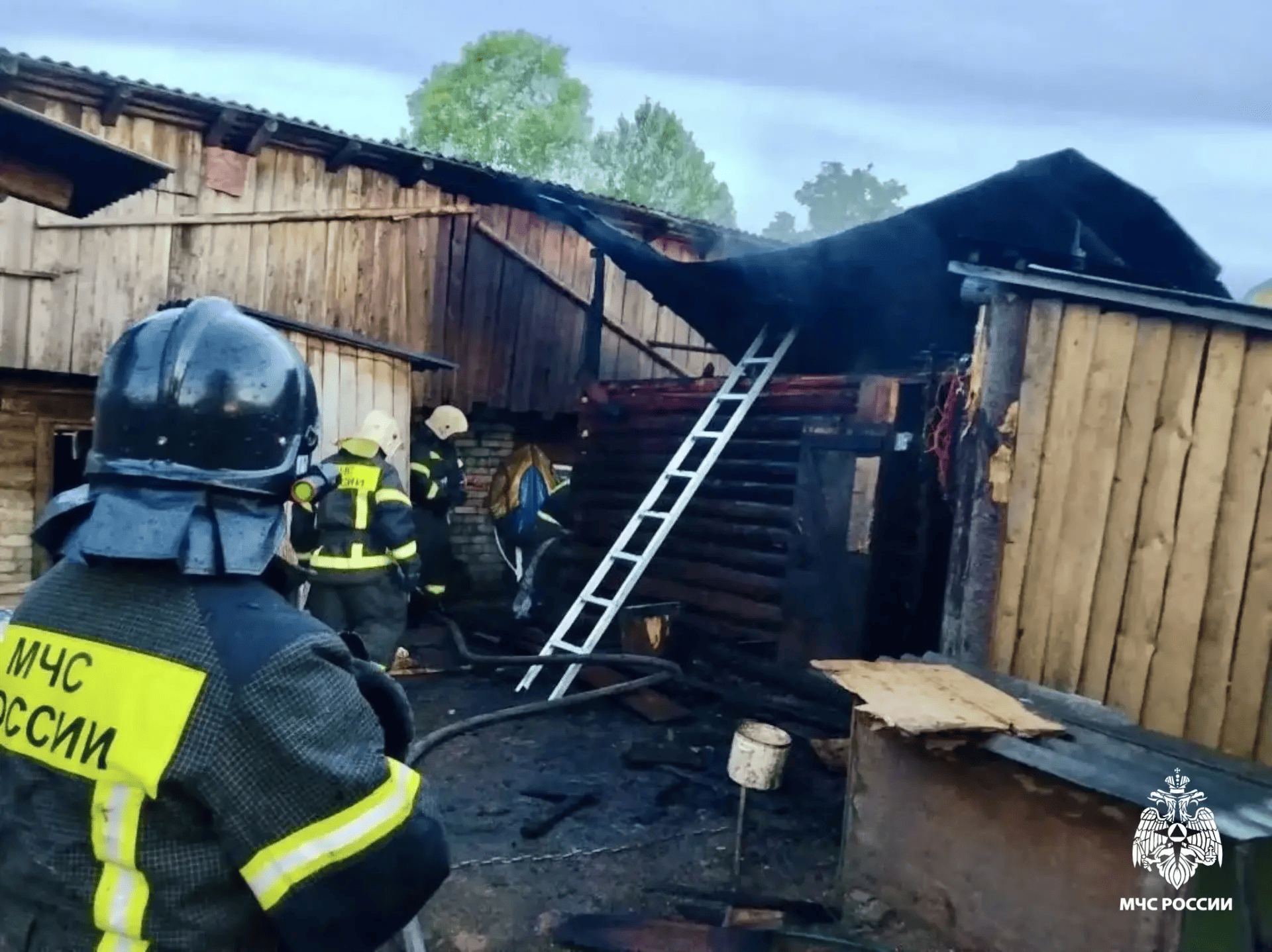 В Тверской области удалось спасти жилой дом от пожара