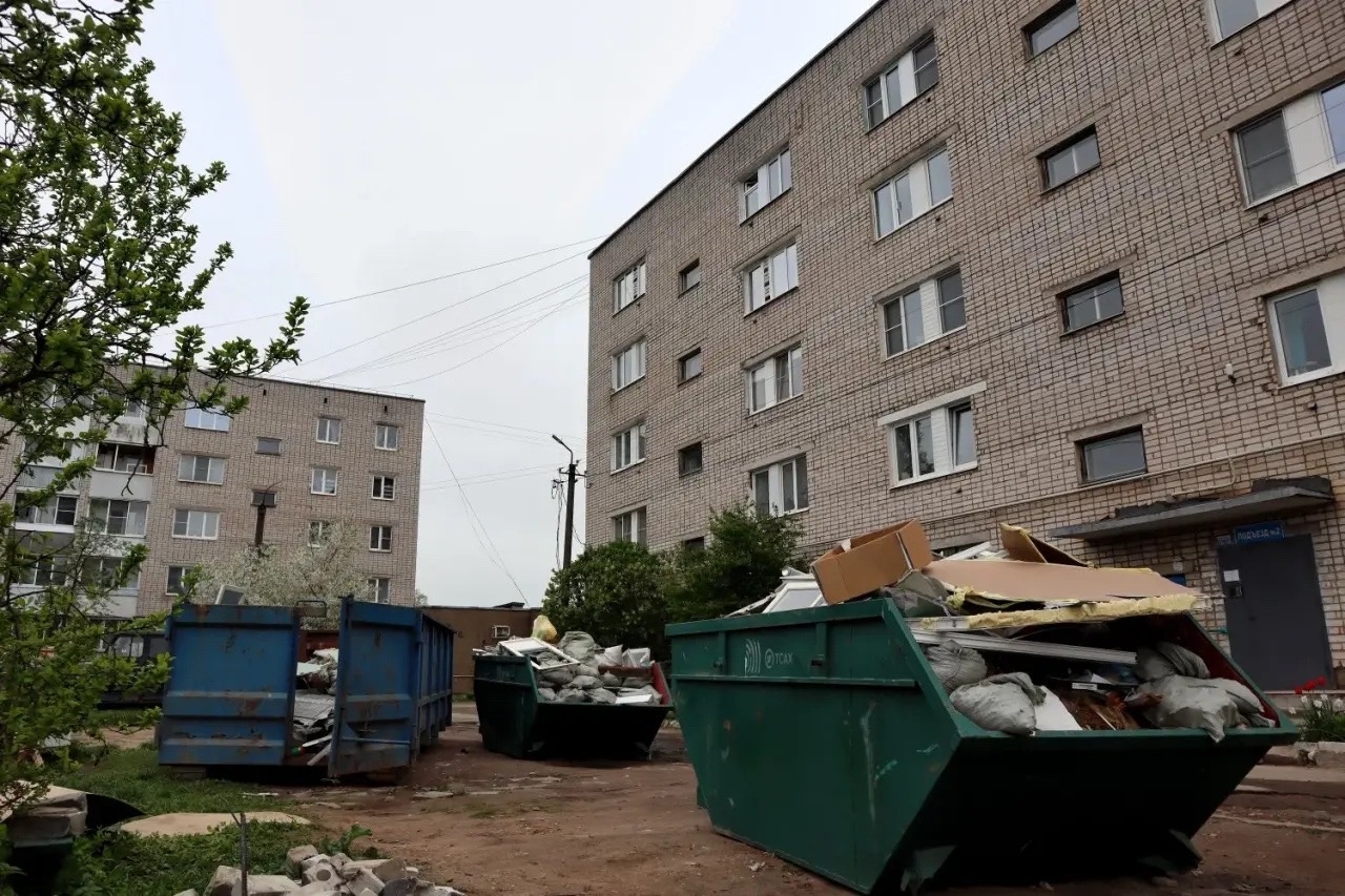 Ремонт дома, пострадавшего от атаки БПЛА в Тверской области, вышел на финишную прямую