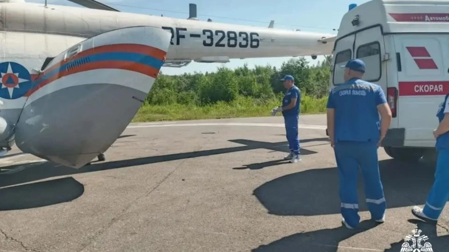 Пациентов экстренно доставили в Тверь на вертолете санитарной авиации