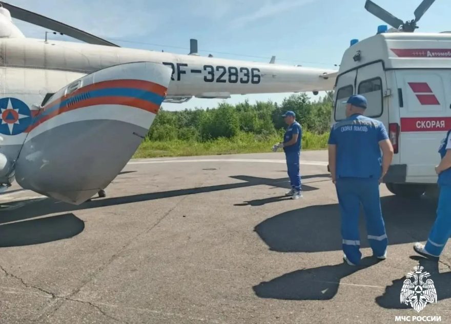 Пациентов экстренно доставили в Тверь на вертолете санитарной авиации