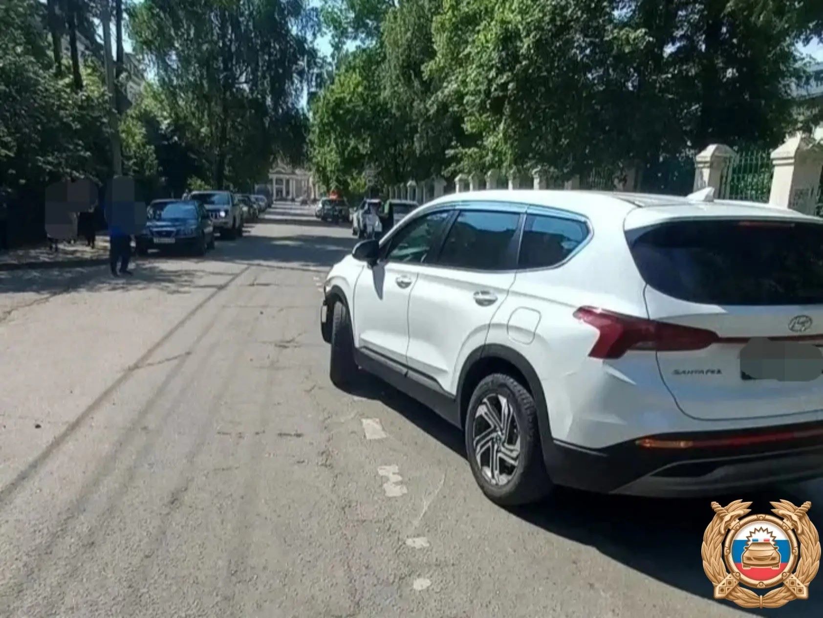 мотоциклистку