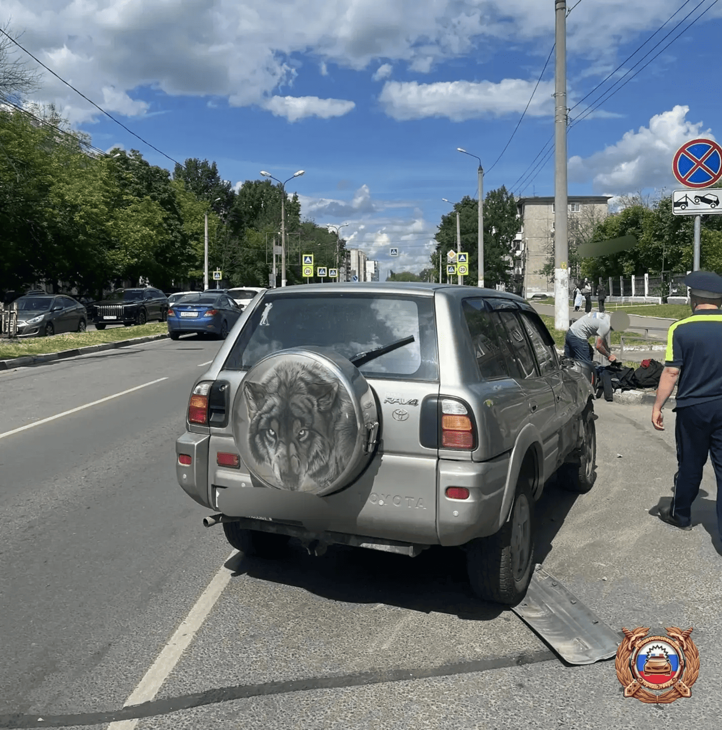 В ДТП с мотоциклом в Твери пострадал человек