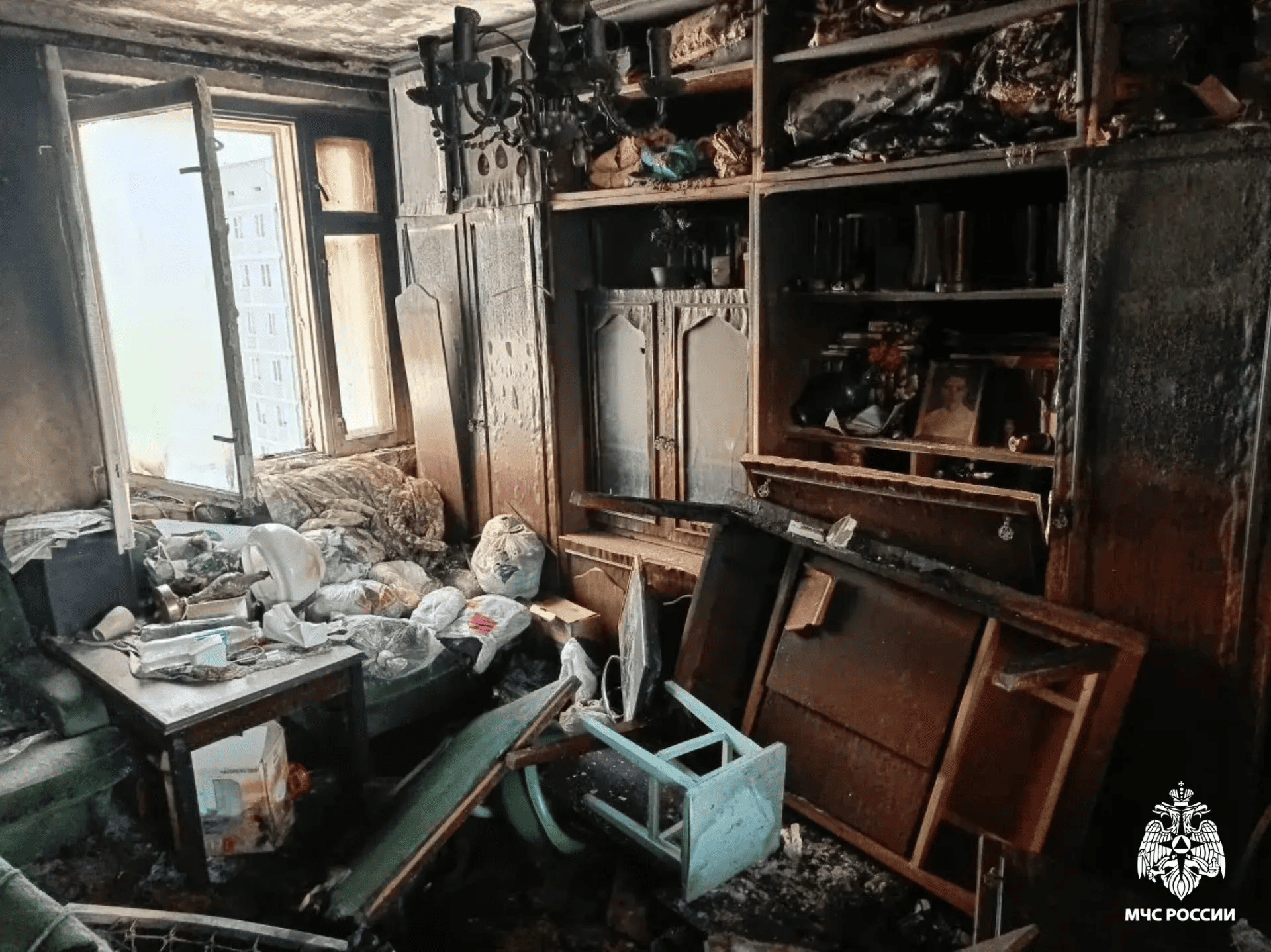 В Тверской области на пожаре погиб человек