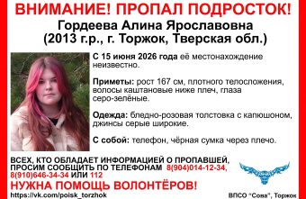 В Тверской области пропала девочка 2013 года рождения пропала