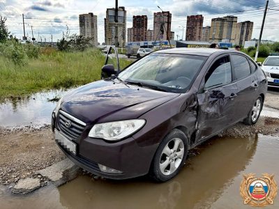 Девушка на Hyundai сбила мотоциклиста на Волоколамском шоссе в Твери