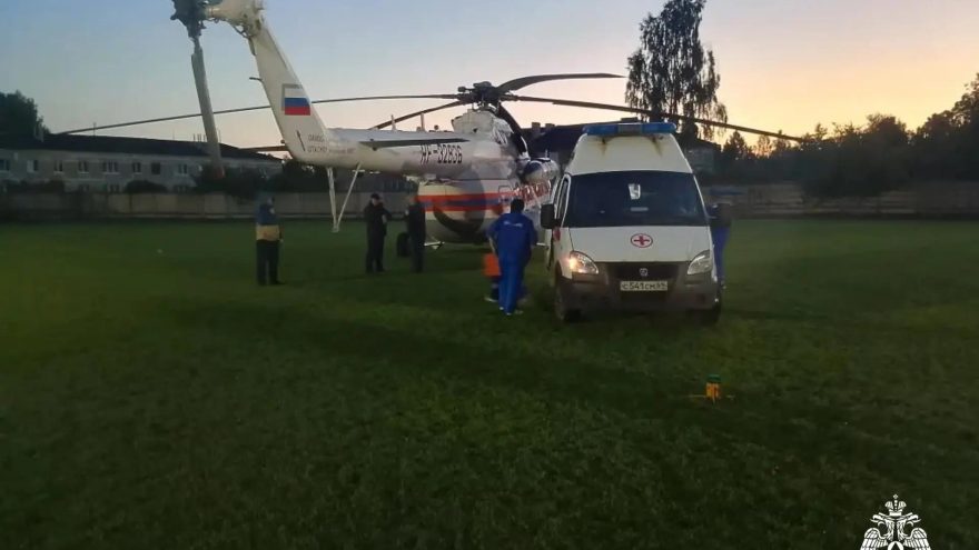 Пациентов экстренно доставили в Тверь на вертолете санитарной авиации