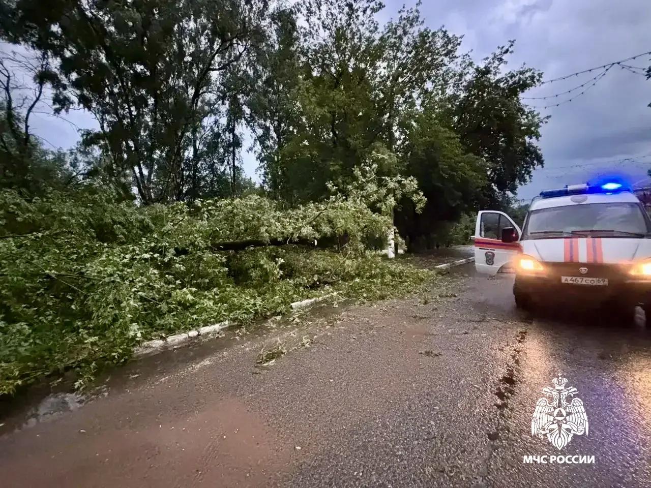 В Тверской области продолжают ликвидировать последствия непогоды