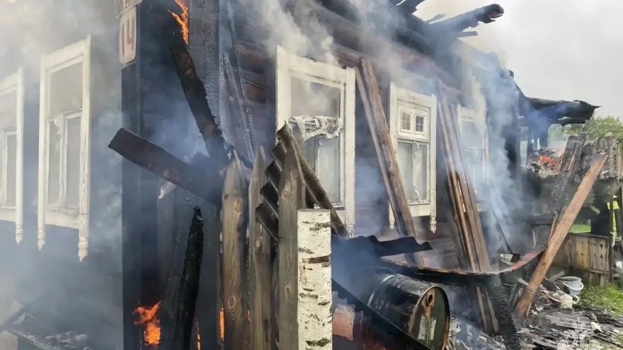 В Тверской области сгорел дачный дом