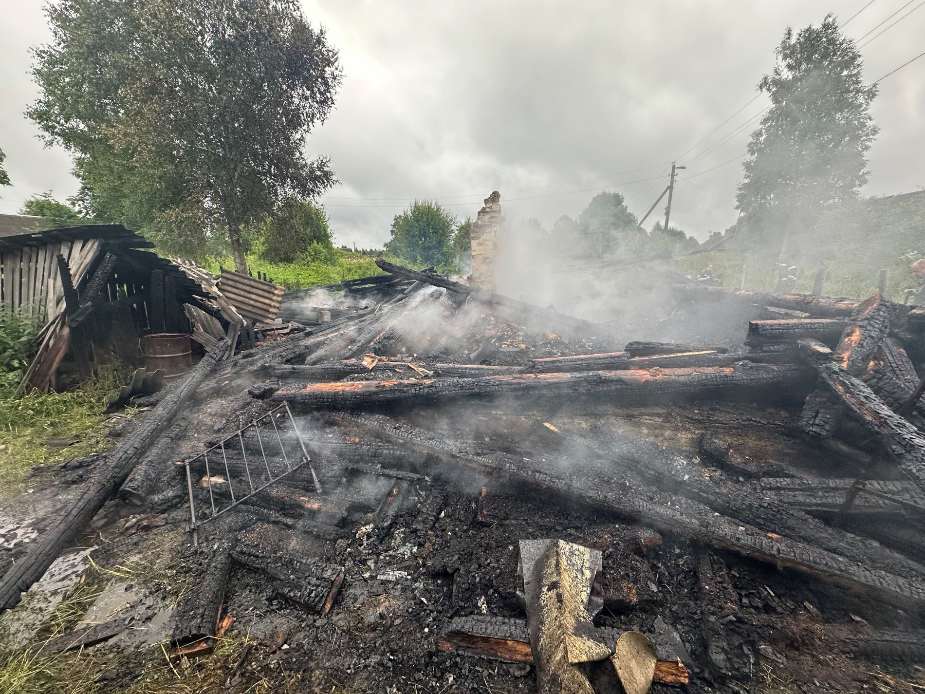 пожара