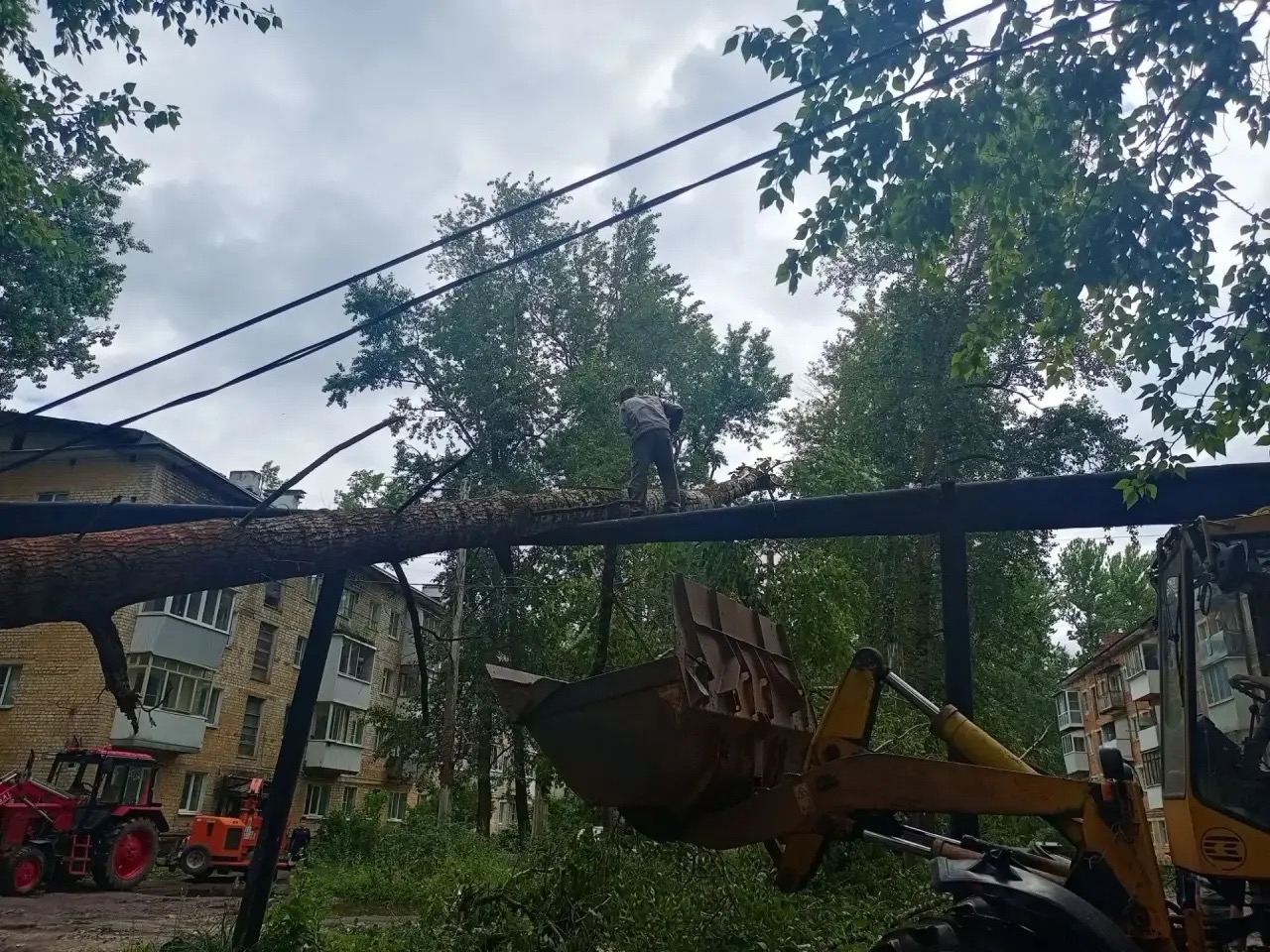 В Тверской области продолжают устранять последствия урагана