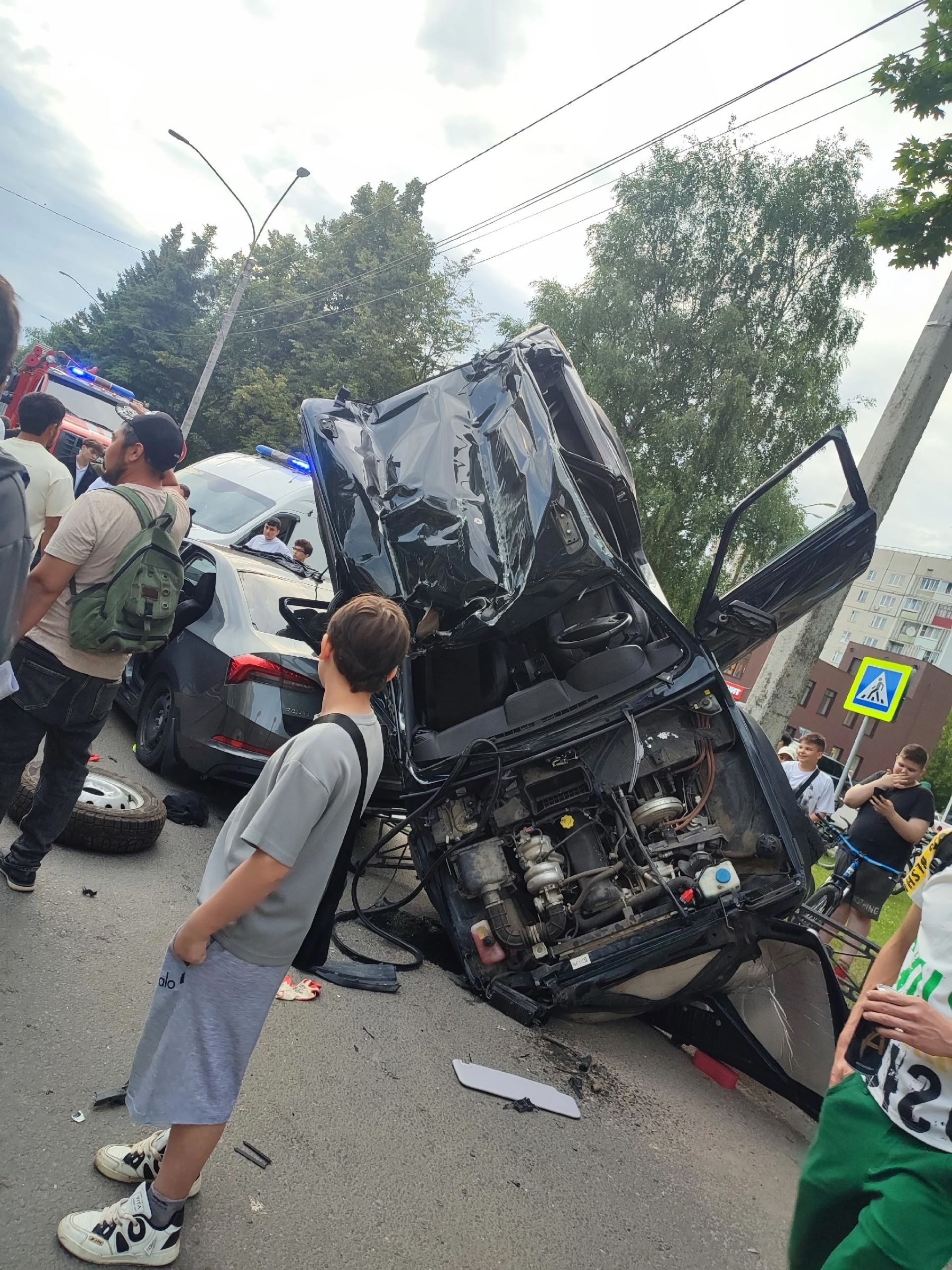 Двое детей и двое взрослых увезли в больницу после ДТП в Тверской области