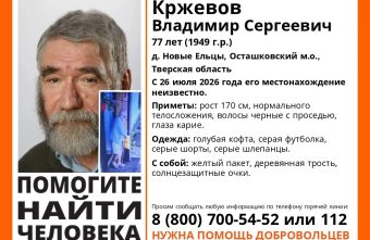 В Тверской области ищут пропавшего пожилого мужчину пропавшего