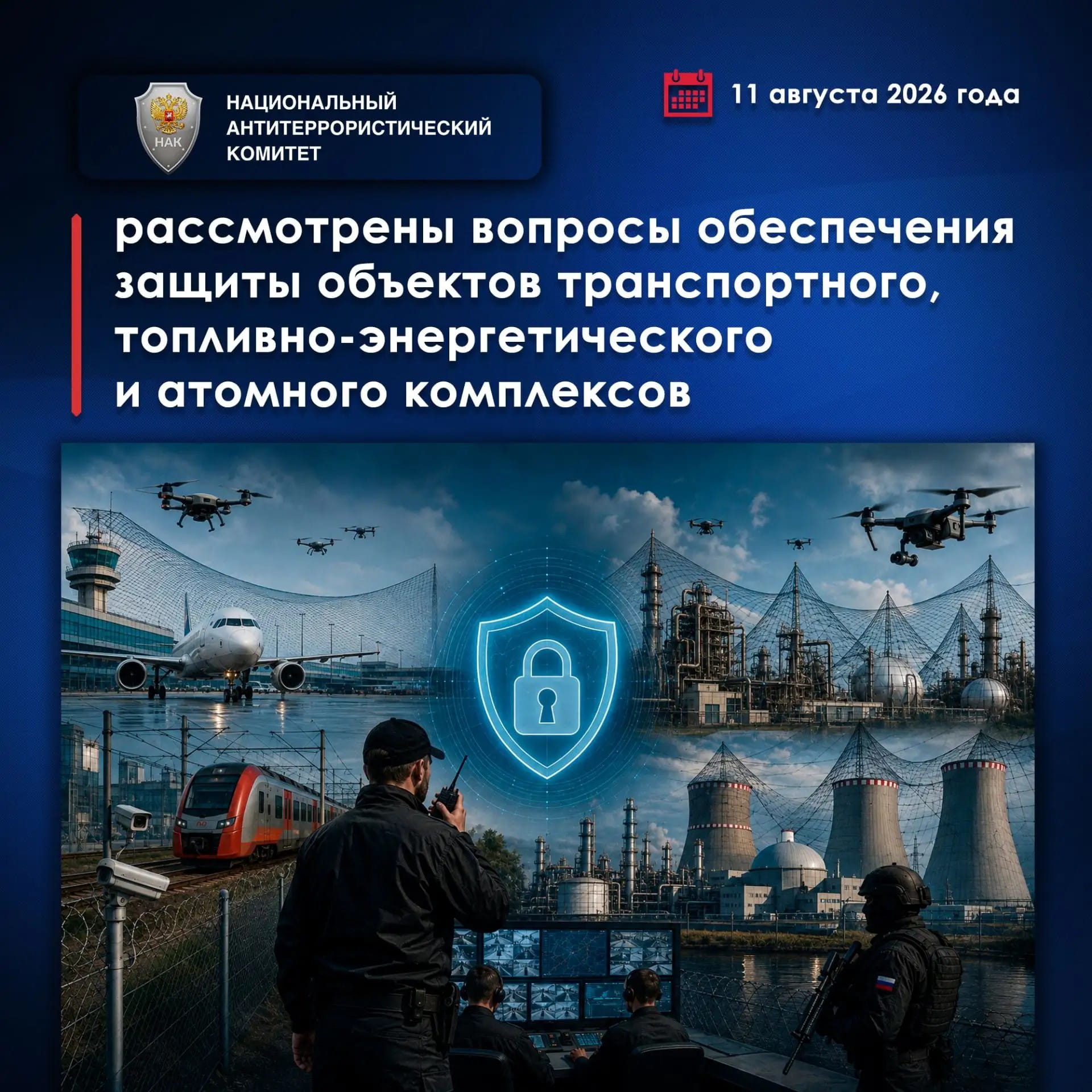Директор ФСБ России провёл заседание Национального антитеррористического комитета