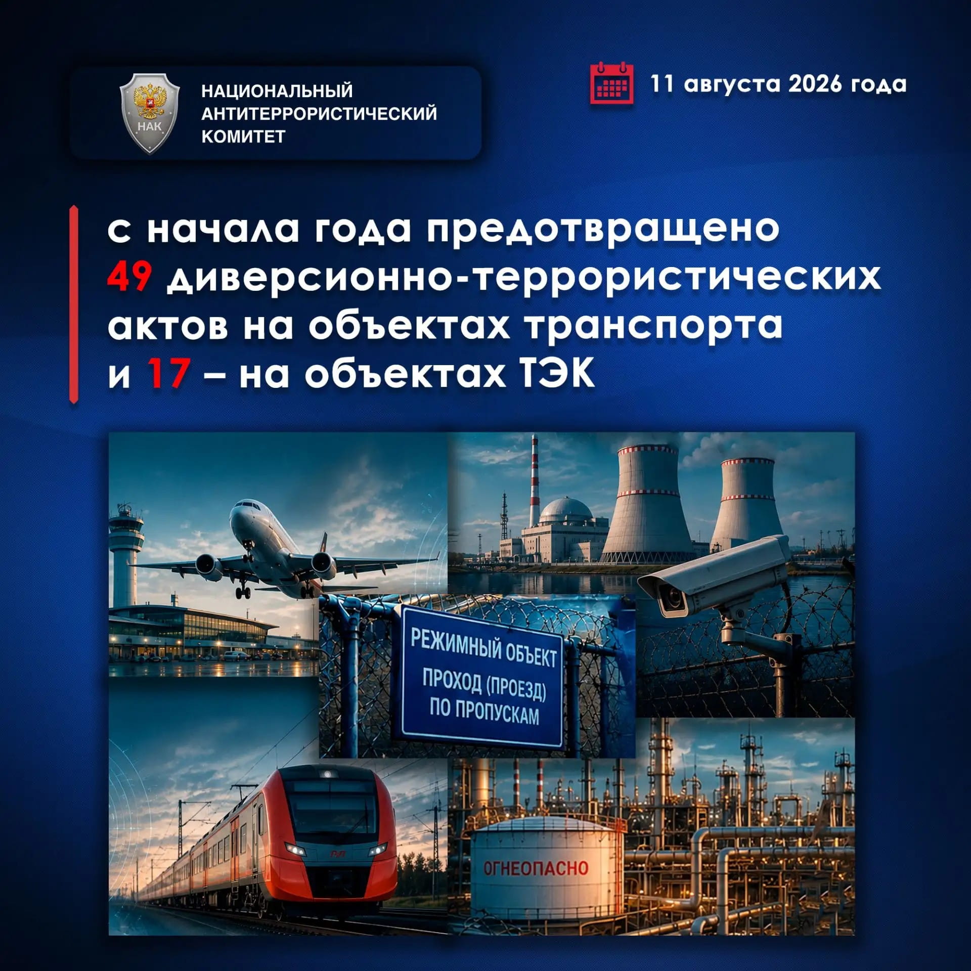 Директор ФСБ России провёл заседание Национального антитеррористического комитета