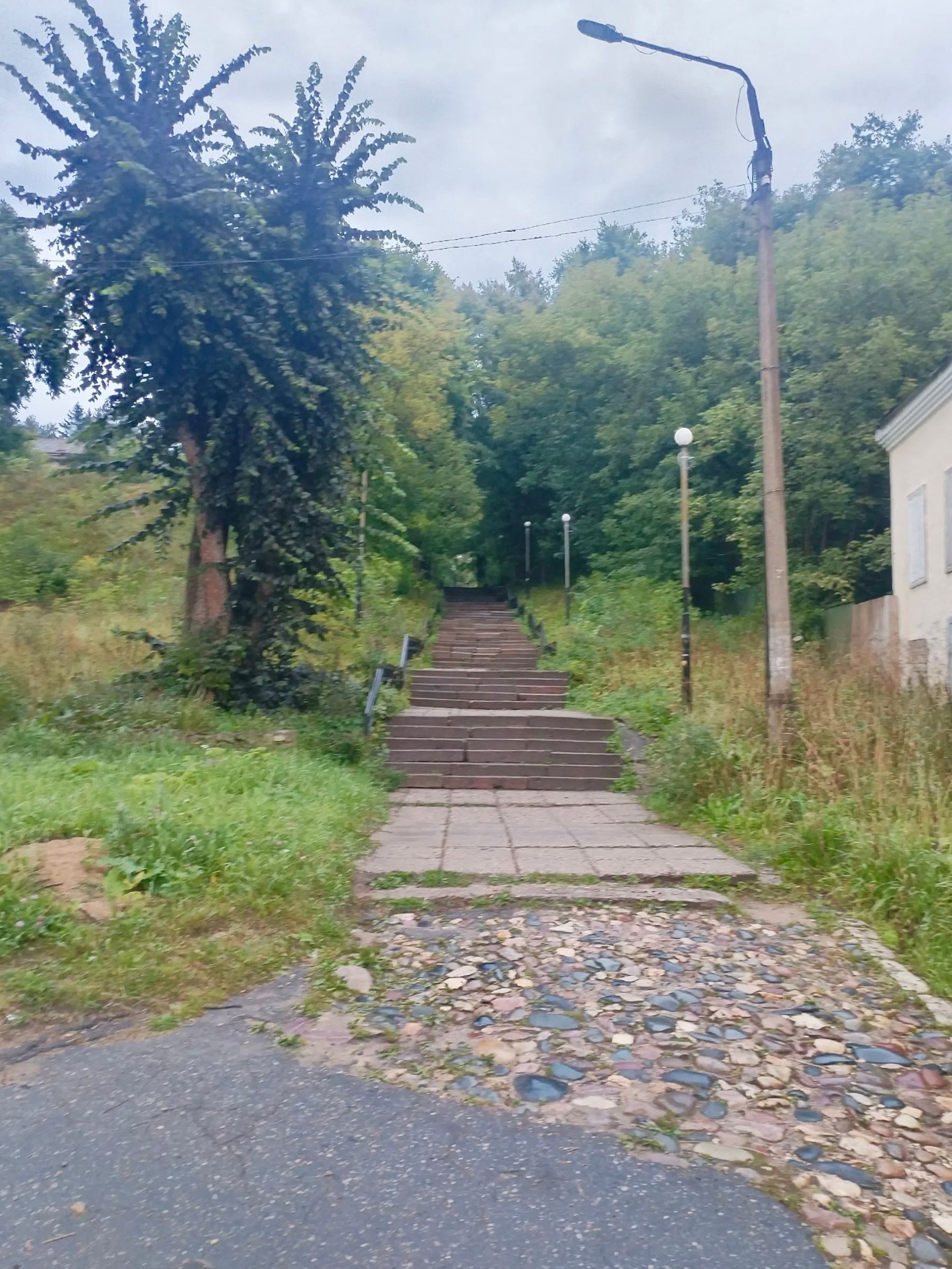 Знаменитая Почтовая лестница в Тверской области находится в плачевном состоянии