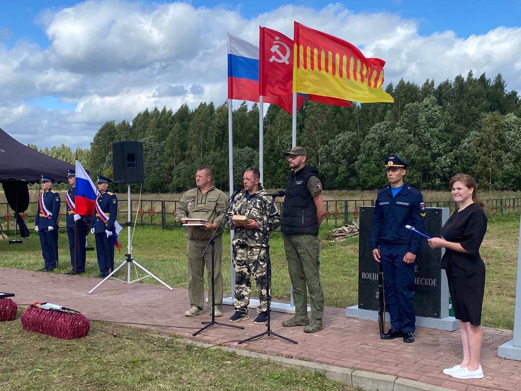 В Тверской области проводили в последний путь воинов Красной Армии