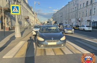 Пожилого пешехода сбили на зебре в центре Твери центре