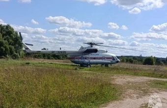 Девочку доставили в Тверь на вертолете санитарной авиации санитарной
