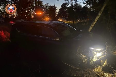 Названа причина съезда в кювет автомобиля пенсионерки из Тверской области автомобиля