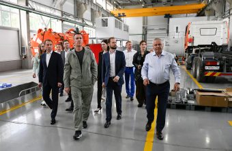 Дмитрий Патрушев и Виталий Королев проверили работу очистных сооружений в Твери очистных