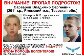 В Тверской области продолжаются поиски пропавшего в лесу мальчика мальчика