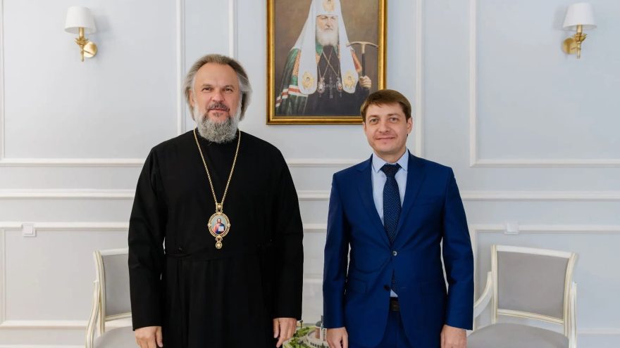 Руководитель ТвГУ Дмитрий Беспалов и митрополит Амвросий обсудили развитие духовно-нравственного воспитания молодежи