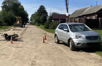 После ДТП в Тверской области был госпитализирован 17-летний мотоциклист