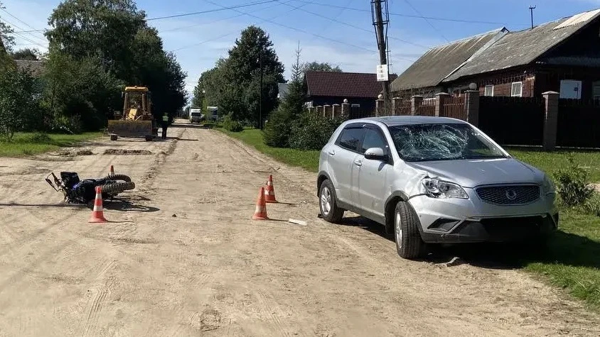 После ДТП в Тверской области был госпитализирован 17-летний мотоциклист