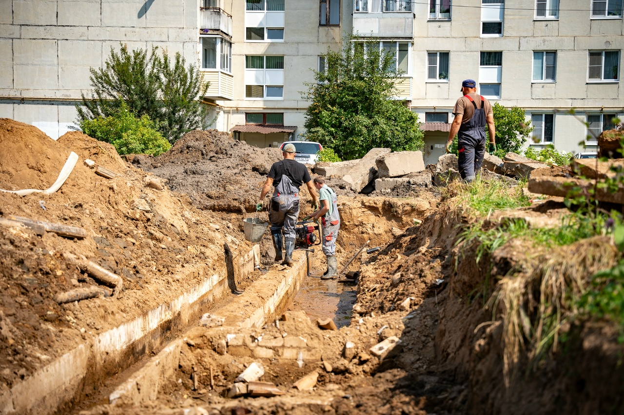 В Лихославле капитально ремонтируют тепловые сети