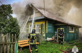 В Тверской области сгорел жилой дом Тверской