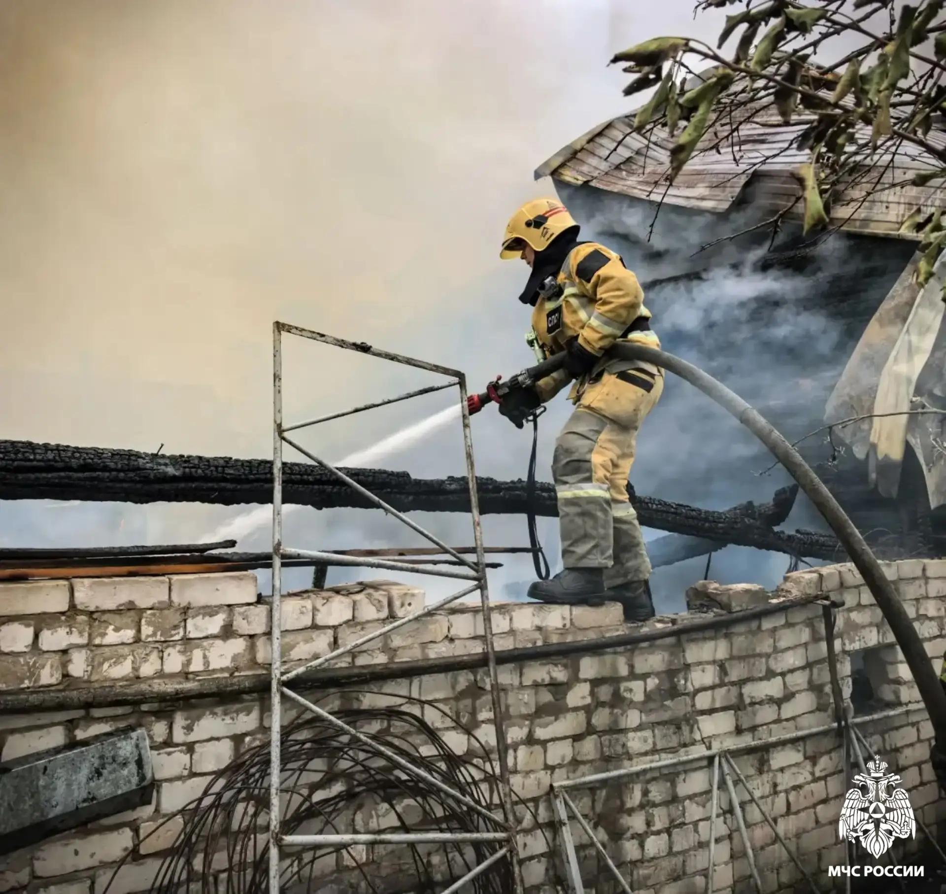 В Тверской области сгорел жилой дом