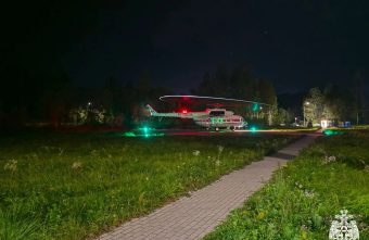 Пациента экстренно доставили в Тверь на вертолете санавиации вертолете