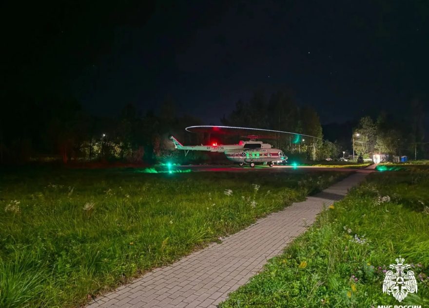 вертолете